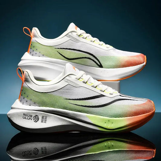 Carbon Board Running Shoes for Men Lightweight and anti Slip Running Shoes Student Sports Shoes